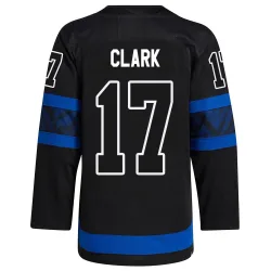 Men's Wendel Clark Toronto Maple Leafs Alternate Jersey - Black Authentic