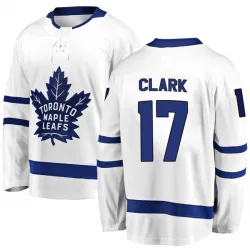 Men's Wendel Clark Toronto Maple Leafs Away Jersey - White Breakaway