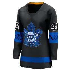 Women's Alex Steeves Toronto Maple Leafs Alternate Premier Jersey - Black Breakaway