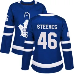 Women's Alex Steeves Toronto Maple Leafs Home Jersey - Blue Authentic