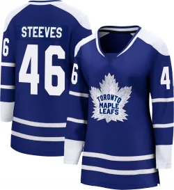 Women's Alex Steeves Toronto Maple Leafs Special Edition 2.0 Jersey - Royal Breakaway