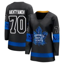 Women's Artur Akhtyamov Toronto Maple Leafs Alternate Premier Jersey - Black Breakaway