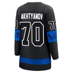 Women's Artur Akhtyamov Toronto Maple Leafs Alternate Premier Jersey - Black Breakaway