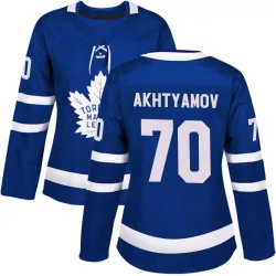 Women's Artur Akhtyamov Toronto Maple Leafs Home Jersey - Blue Authentic