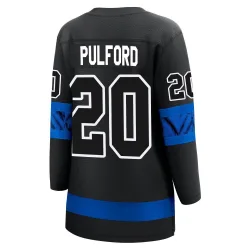 Women's Bob Pulford Toronto Maple Leafs Alternate Premier Jersey - Black Breakaway