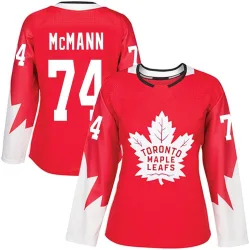 Women's Bobby McMann Toronto Maple Leafs Alternate Jersey - Red Authentic