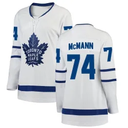 Women's Bobby McMann Toronto Maple Leafs Away Jersey - White Breakaway