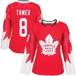 Women's Chris Tanev Toronto Maple Leafs Alternate Jersey - Red Authentic