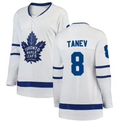 Women's Chris Tanev Toronto Maple Leafs Away Jersey - White Breakaway