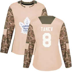 Women's Chris Tanev Toronto Maple Leafs Veterans Day Practice Jersey - Camo Authentic