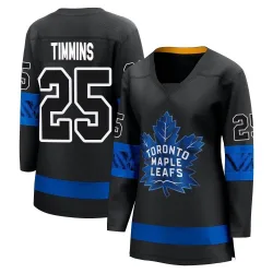 Women's Conor Timmins Toronto Maple Leafs Alternate Premier Jersey - Black Breakaway