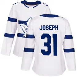 Women's Curtis Joseph Toronto Maple Leafs 2018 Stadium Series Jersey - White Authentic