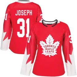 Women's Curtis Joseph Toronto Maple Leafs Alternate Jersey - Red Authentic