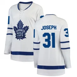 Women's Curtis Joseph Toronto Maple Leafs Away Jersey - White Breakaway