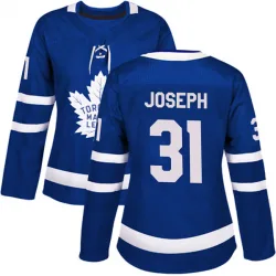 Women's Curtis Joseph Toronto Maple Leafs Home Jersey - Blue Authentic