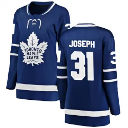 Women's Curtis Joseph Toronto Maple Leafs Home Jersey - Blue Breakaway