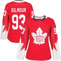 Women's Doug Gilmour Toronto Maple Leafs Alternate Jersey - Red Authentic