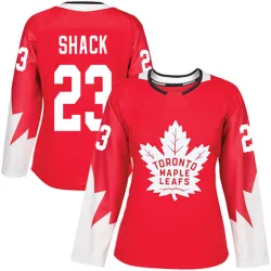 Women's Eddie Shack Toronto Maple Leafs Alternate Jersey - Red Authentic