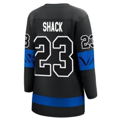 Women's Eddie Shack Toronto Maple Leafs Alternate Premier Jersey - Black Breakaway