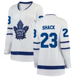 Women's Eddie Shack Toronto Maple Leafs Away Jersey - White Breakaway