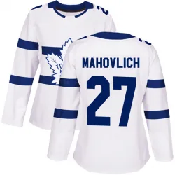 Women's Frank Mahovlich Toronto Maple Leafs 2018 Stadium Series Jersey - White Authentic