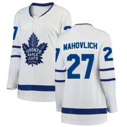 Women's Frank Mahovlich Toronto Maple Leafs Away Jersey - White Breakaway