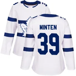 Women's Fraser Minten Toronto Maple Leafs 2018 Stadium Series Jersey - White Authentic