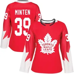 Women's Fraser Minten Toronto Maple Leafs Alternate Jersey - Red Authentic