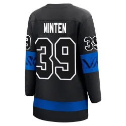 Women's Fraser Minten Toronto Maple Leafs Alternate Premier Jersey - Black Breakaway