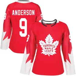 Women's Glenn Anderson Toronto Maple Leafs Alternate Jersey - Red Authentic