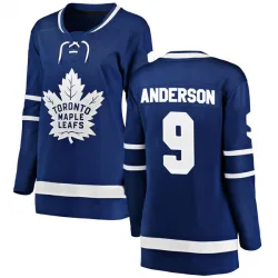 Women's Glenn Anderson Toronto Maple Leafs Home Jersey - Blue Breakaway