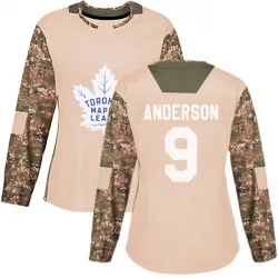 Women's Glenn Anderson Toronto Maple Leafs Veterans Day Practice Jersey - Camo Authentic