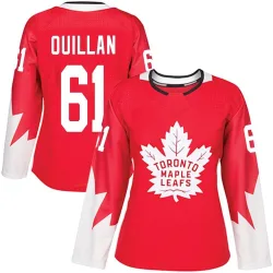 Women's Jacob Quillan Toronto Maple Leafs Alternate Jersey - Red Authentic