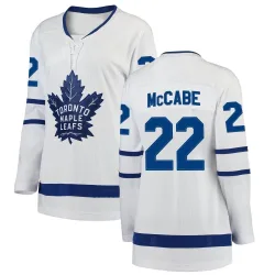 Women's Jake McCabe Toronto Maple Leafs Away Jersey - White Breakaway