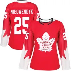 Women's Joe Nieuwendyk Toronto Maple Leafs Alternate Jersey - Red Authentic