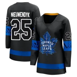 Women's Joe Nieuwendyk Toronto Maple Leafs Alternate Premier Jersey - Black Breakaway