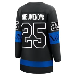 Women's Joe Nieuwendyk Toronto Maple Leafs Alternate Premier Jersey - Black Breakaway