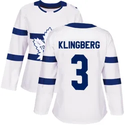 Women's John Klingberg Toronto Maple Leafs 2018 Stadium Series Jersey - White Authentic