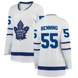 Women's Matt Benning Toronto Maple Leafs Away Jersey - White Breakaway