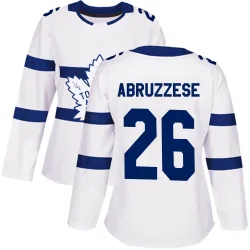 Women's Nick Abruzzese Toronto Maple Leafs 2018 Stadium Series Jersey - White Authentic