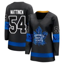 Women's Nicolas Mattinen Toronto Maple Leafs Alternate Premier Jersey - Black Breakaway