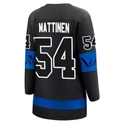 Women's Nicolas Mattinen Toronto Maple Leafs Alternate Premier Jersey - Black Breakaway