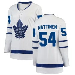 Women's Nicolas Mattinen Toronto Maple Leafs Away Jersey - White Breakaway