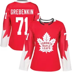 Women's Nikita Grebenkin Toronto Maple Leafs Alternate Jersey - Red Authentic