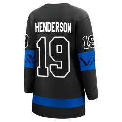 Women's Paul Henderson Toronto Maple Leafs Alternate Premier Jersey - Black Breakaway