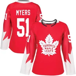 Women's Philippe Myers Toronto Maple Leafs Alternate Jersey - Red Authentic