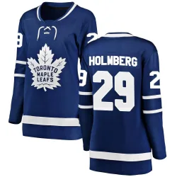 Women's Pontus Holmberg Toronto Maple Leafs Home Jersey - Blue Breakaway