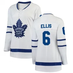 Women's Ron Ellis Toronto Maple Leafs Away Jersey - White Breakaway