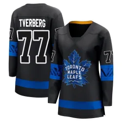 Women's Ryan Tverberg Toronto Maple Leafs Alternate Premier Jersey - Black Breakaway