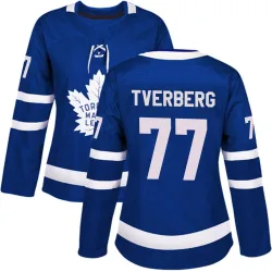 Women's Ryan Tverberg Toronto Maple Leafs Home Jersey - Blue Authentic